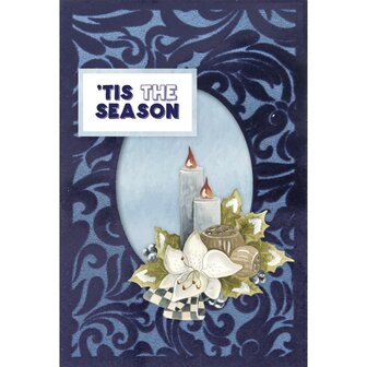 3D Velvet Cards - Christmas Blues 3DVC10002