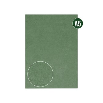 Cardstock - Linen -Christmas green - A5 SKK810-A5342