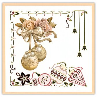 Dot and Do 270 - Amy Design - Frosted Gold Christmas DODO270