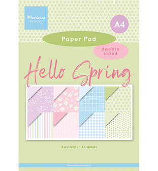 &nbsp; Pretty Papers bloc Hello Spring A4 &nbsp;91956/pk9199&nbsp;