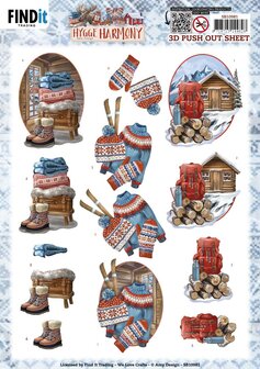 3D Push Out - Amy Design - Hygge Harmony - Mountain Hut SB10981