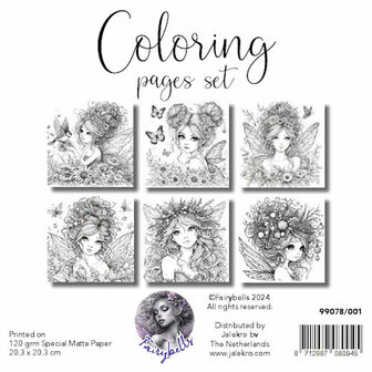 Fairybells Coloring Pages Set 1