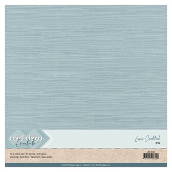 Scrap Grey Linen Cardstock LKK-SC25