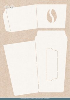 Stencil - Card Deco Essentials - Coffee to Go - A5 CDEST057