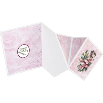 3D and Do - Card Deco Essentials - Pink Florals CDE3D10001