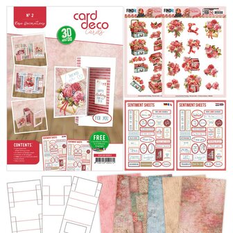 3D and Do - Card Deco Essentials - Rose Decorations CDE3D10002