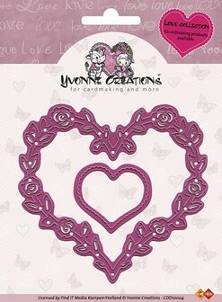 Yvonne creations - Love Hearts CDD10004