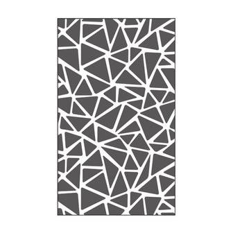 Vaessen Creative embossing folder 3x5&quot; triangle texture