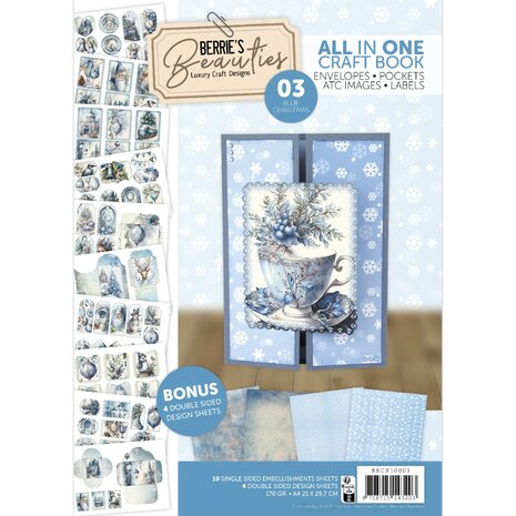 Berries Beauties All in one Craft Boek 3 - Blue Christmas BBCB10003