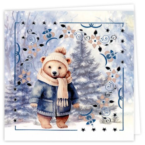 Dot and Do Cards 16 - Berries Beauties - Navy Winter DODOPP016