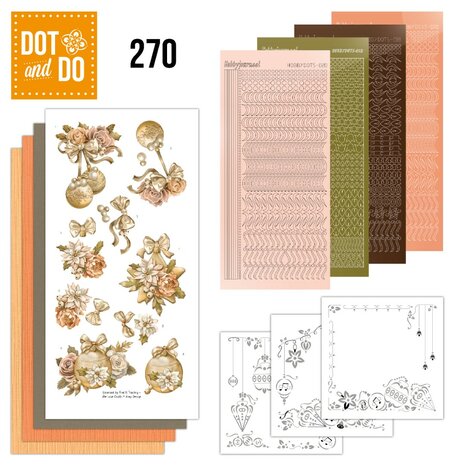 Dot and Do 270 - Amy Design - Frosted Gold Christmas DODO270