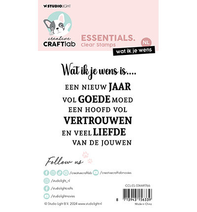 Studio Light Clear Stamp Essentials nr.766 Wat ik je wens CCL-ES-STAMP766 