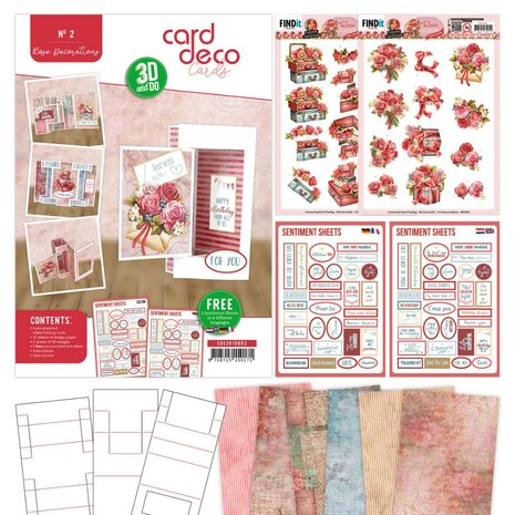 3D and Do - Card Deco Essentials - Rose Decorations CDE3D10002