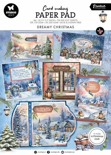 Studio Light Card making pad Dreamy Christmas Essentials nr.12 SL-ES-CMP12 210x294mm