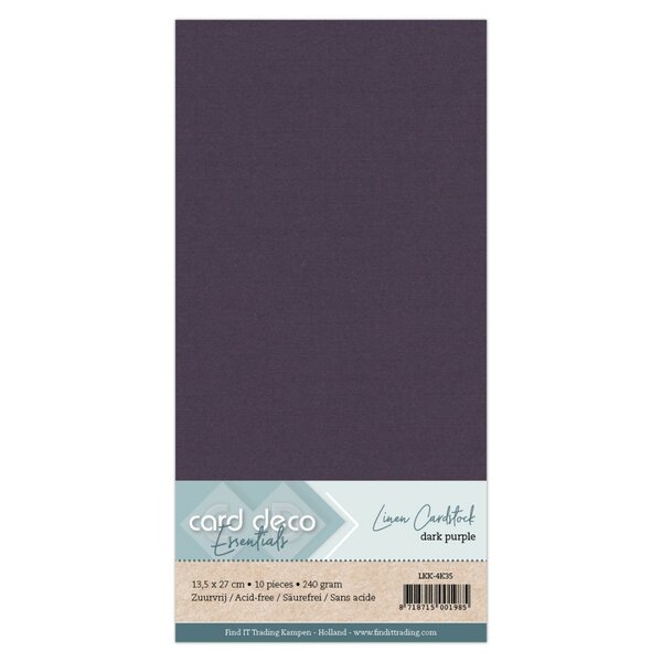 Linen Cardstock - 4K - Dark Purple LKK-4K35