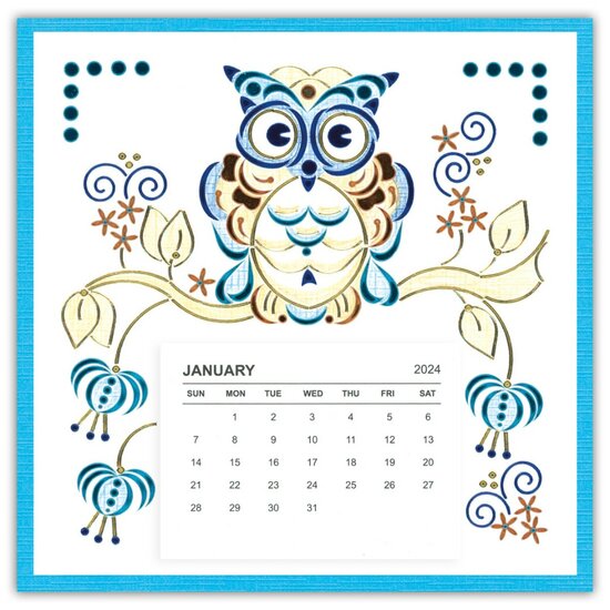 Dot and Do Special Calander set 4 - Owls DODOSP004