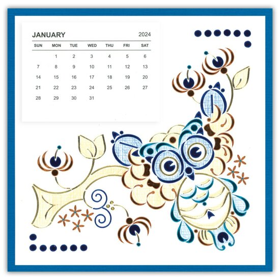 Dot and Do Special Calander set 4 - Owls DODOSP004