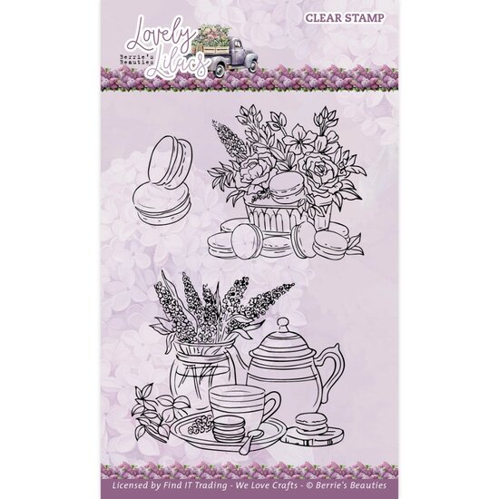 Clear Stamps - Berries Beauties - Lovely Lilacs - Macarons BBCS10010