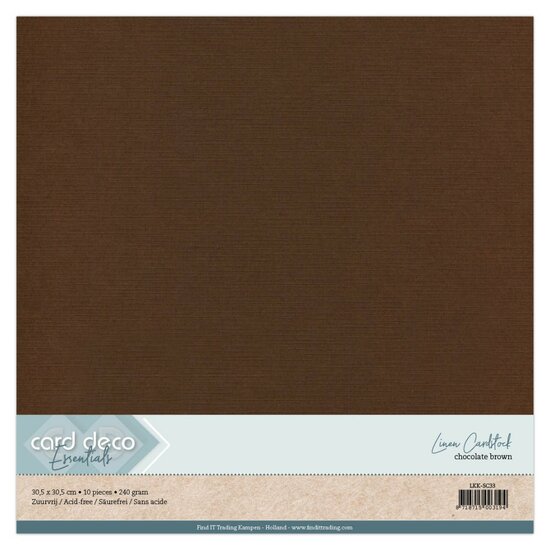 Scrap Chocoladebruin Linnenkarton LKK-SC33