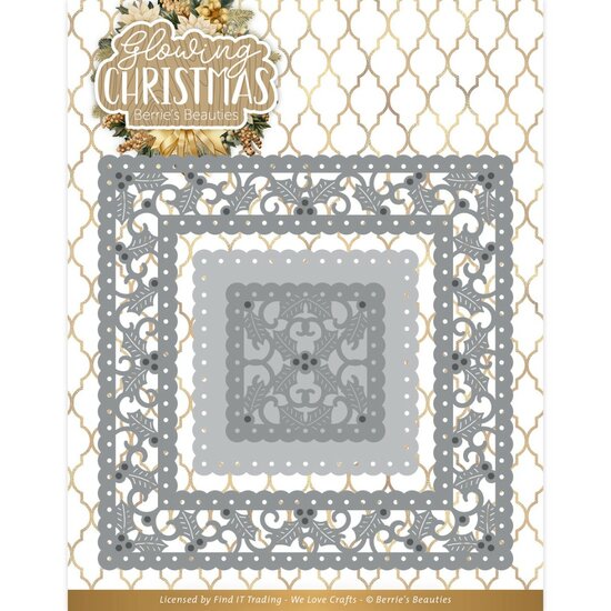 Dies - Berries Beauties - Glowing Christmas - Glowing Frame Square BBD10017