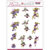 SB10498 3D Push Out - Precious Marieke - Pretty Flowers - Purple Flowers