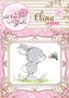 Bunny and bee, Cling stamp 